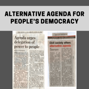 Read more about the article Alternative Agenda for People’s Democracy
