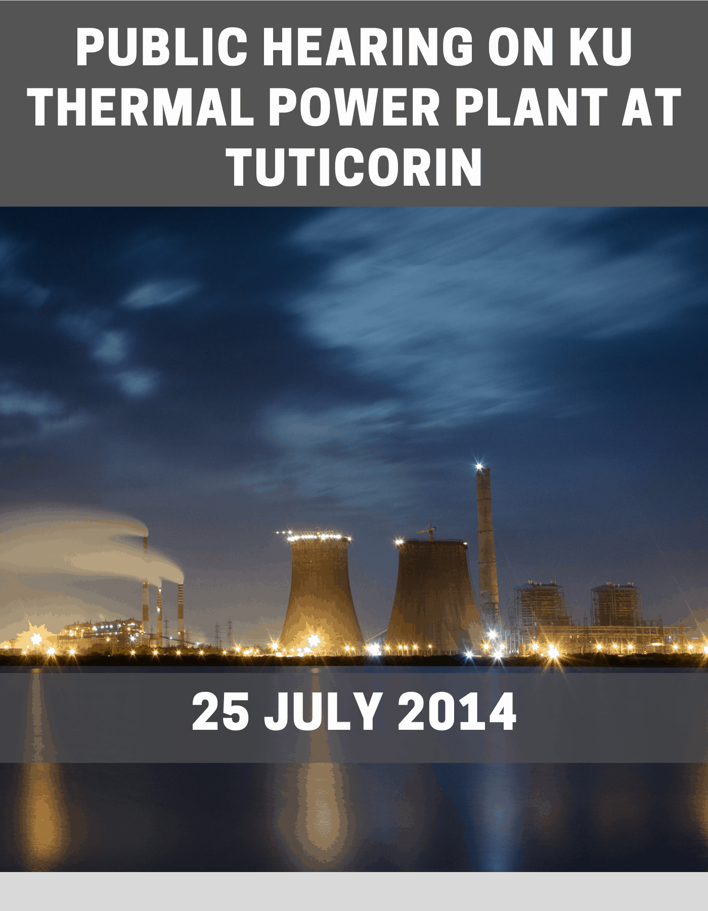 Read more about the article Public Hearing on KU Thermal Power Plant on 25 July 2014 at Tuticorin